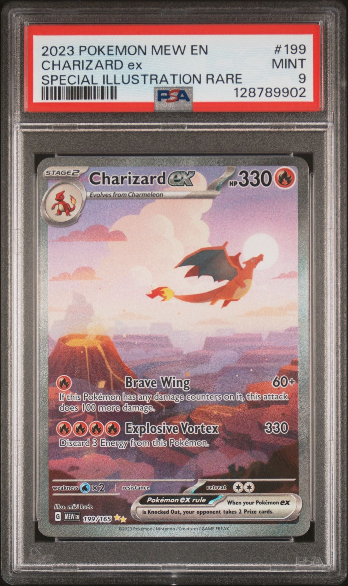 2023 POKEMON PSA 9 MEW EN-151 #199 CHARIZARD ex SPECIAL ILLUSTRATION RARE